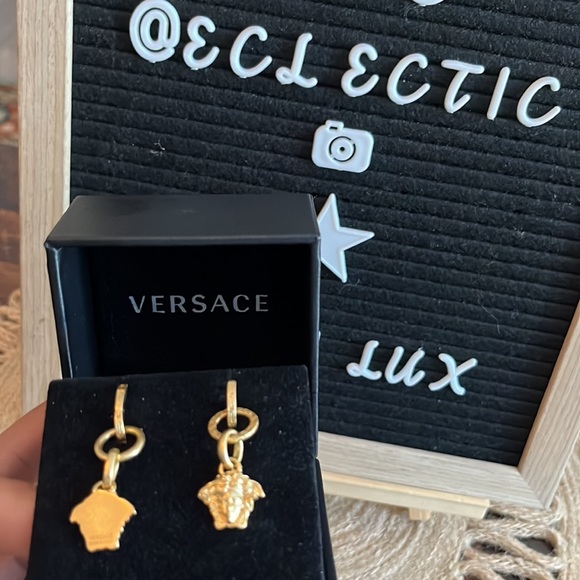 Versace Medusa Drop Earrings - Picture 7 of 7
